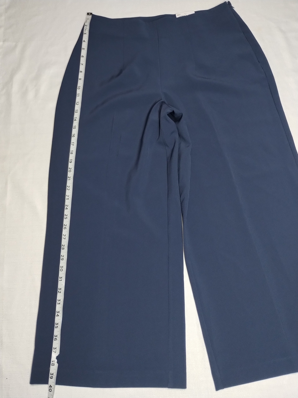 Nine West Navy Wide-Leg Dress Pants - Picture 3 of 11